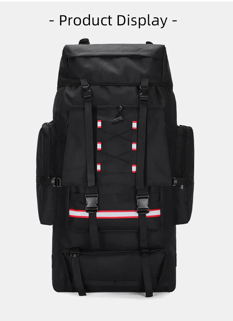 130L Hiking & Camping Backpack - Large Molle Trekking Rucksack for Men, Outdoor Travel & Sports Bag
