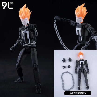 9L3D Superman & Batman Action Figures – Multi-Jointed Poseable LUCKY13 Titan13 Collectible Hero Toys