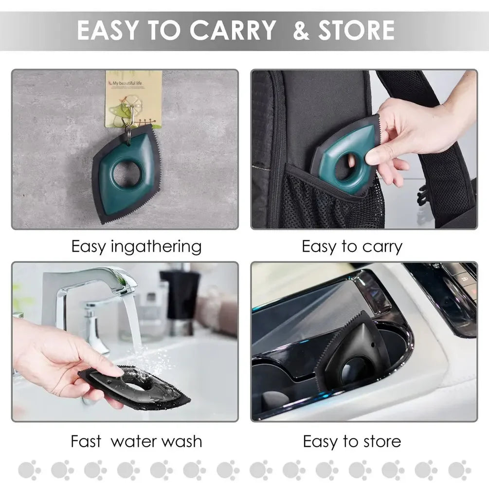 4 Modes Pet Hair Remover Comb Brush – Dog & Cat Hair Detailer, Cleaning Tool for Carpet, Sofa, Cloth, Car Seat, Reusable Rubber Pet Combs