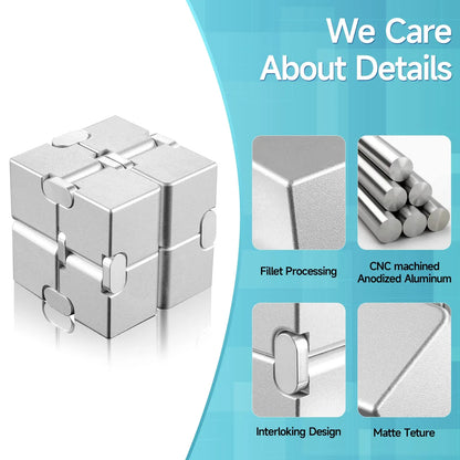 Infinity Cube Stress Relief Toy: Portable Educational Magic Cube for Decompression - Ideal Relaxation Toy for Children and Adults, Perfect Birthday Gift