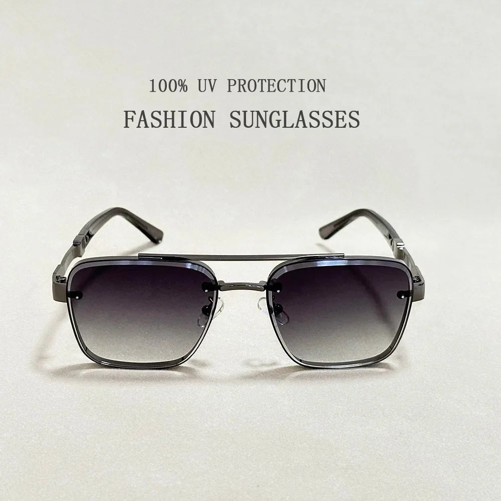 Luxury Square Sunglasses — Vintage Unisex Fashion Shades with UV Protection for Men & Women