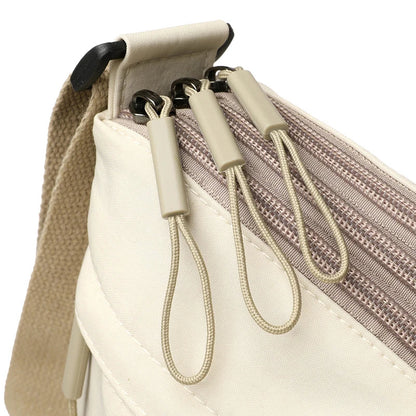 Women's Large Capacity Nylon Crossbody Bag - Spacious 3-Pocket Shoulder Purse for Shopping & Daily Use