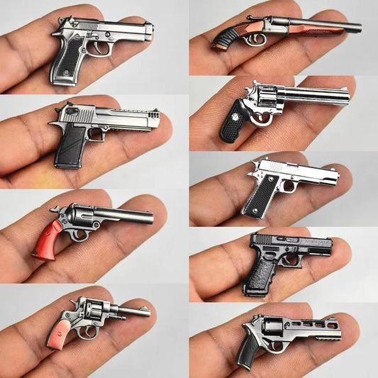 1/6 Scale Miniature Gun Set – Plastic P92, M1911, 98K, MP5K Rifles for 12" Action Figure Doll Accessories