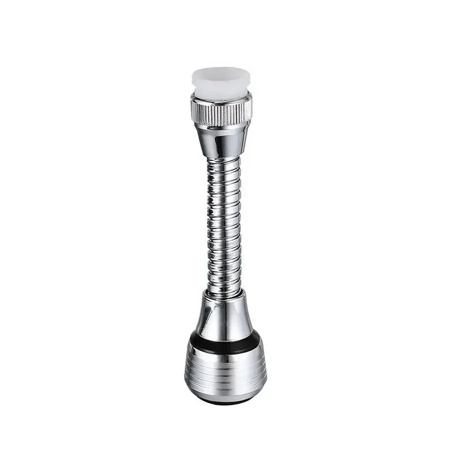 Stainless Steel Kitchen Faucet Sprinkler – Water-Saving Rotating Spray Extender, Lengthening Splash-Proof Bubbler