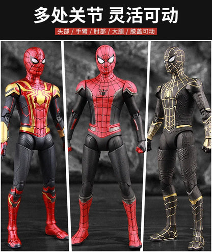 ZD Toys Spider-Man No Way Home 1/10 Action Figure – Peter Parker Gold Black Red Marvel Legends Collectible Toy