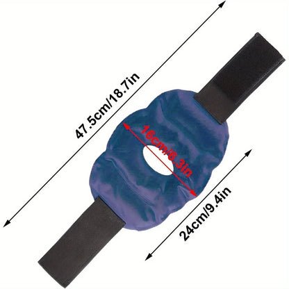 1/2pcs Gel Knee Ice Pack — Dual Temperature Hot & Cold Therapy with Reusable Nylon Strap