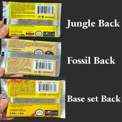 Pokémon Booster Packs Base Fossil Jungle - 11 Cards Per Pack & 36 Pack Booster Box Proxy Game Cards Collection