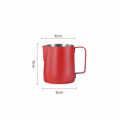 350/600ML Stainless Steel Coffee Milk Frothing Pitcher – Precise Scale Latte Jug for Barista & Professional Cafe Use