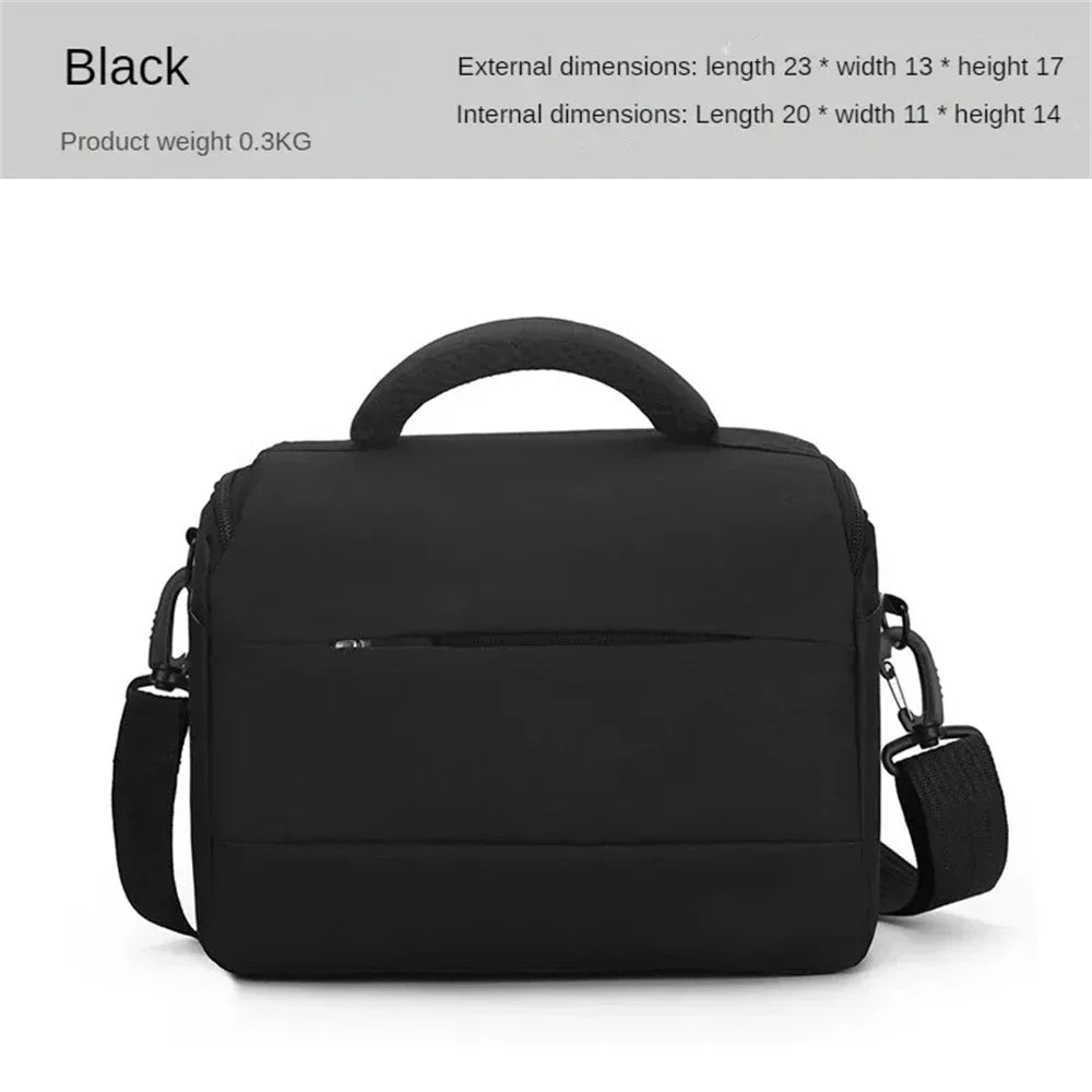 DSLR Camera Shoulder Bag – Portable Nylon Handbag & Crossbody Case for Sony, Nikon, Canon, Panasonic Equipment