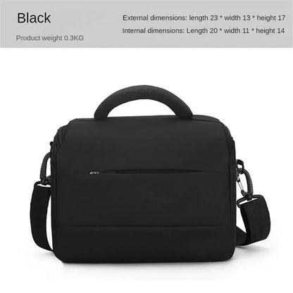 DSLR Camera Shoulder Bag – Portable Nylon Handbag & Crossbody Case for Sony, Nikon, Canon, Panasonic Equipment