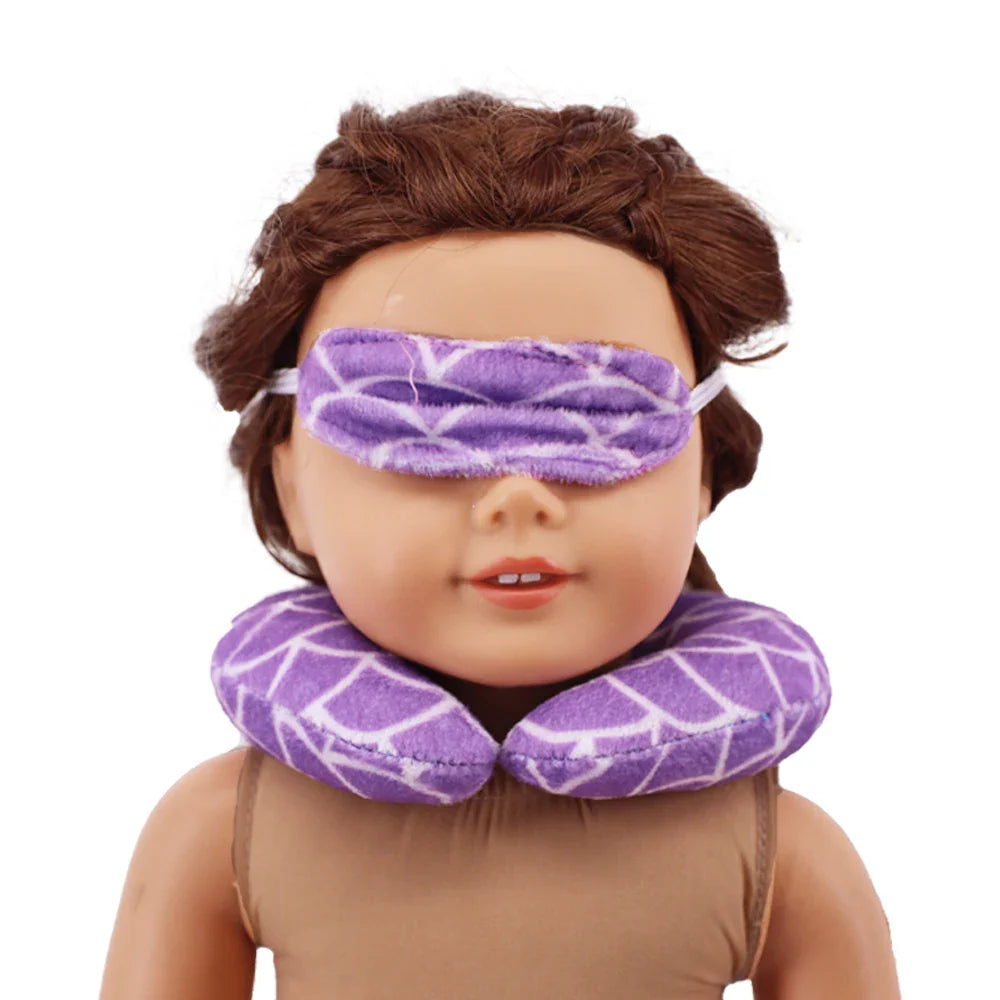 18-Inch Doll Nightdress Outfit — Purple Series Clothes for American & 43CM Baby Dolls, Our Generation Doll Gift