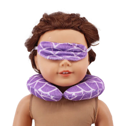 18-Inch Doll Nightdress Outfit — Purple Series Clothes for American & 43CM Baby Dolls, Our Generation Doll Gift