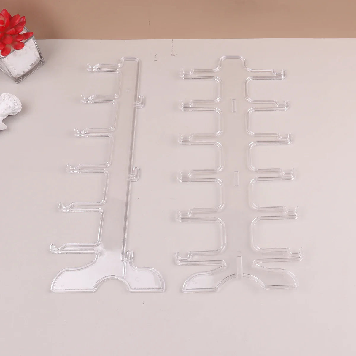 Plastic Sunglasses Display Rack – Eyeglasses Storage Stand for Home Organizer