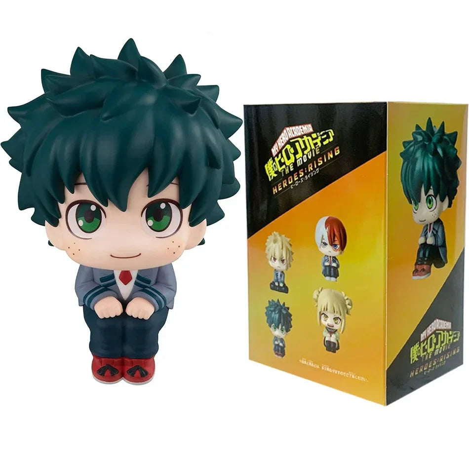 Super Cute Chibi Anime PVC Figures – My Hero Academia Style Izuku Midoriya, Katsuki Bakugo & Shoto Todoroki Collectible Toys