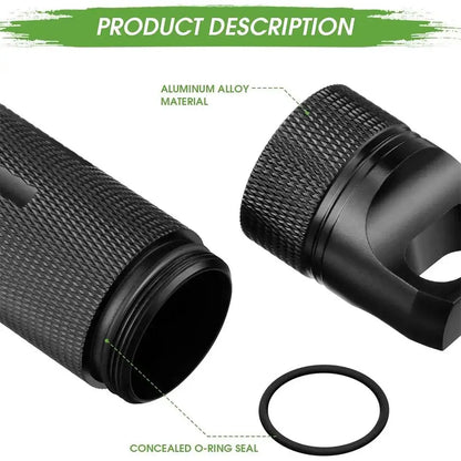 Aluminum Alloy Airtight Pill Container — Portable Waterproof EDC Single-Chamber Capsule Holder & Medicine Case