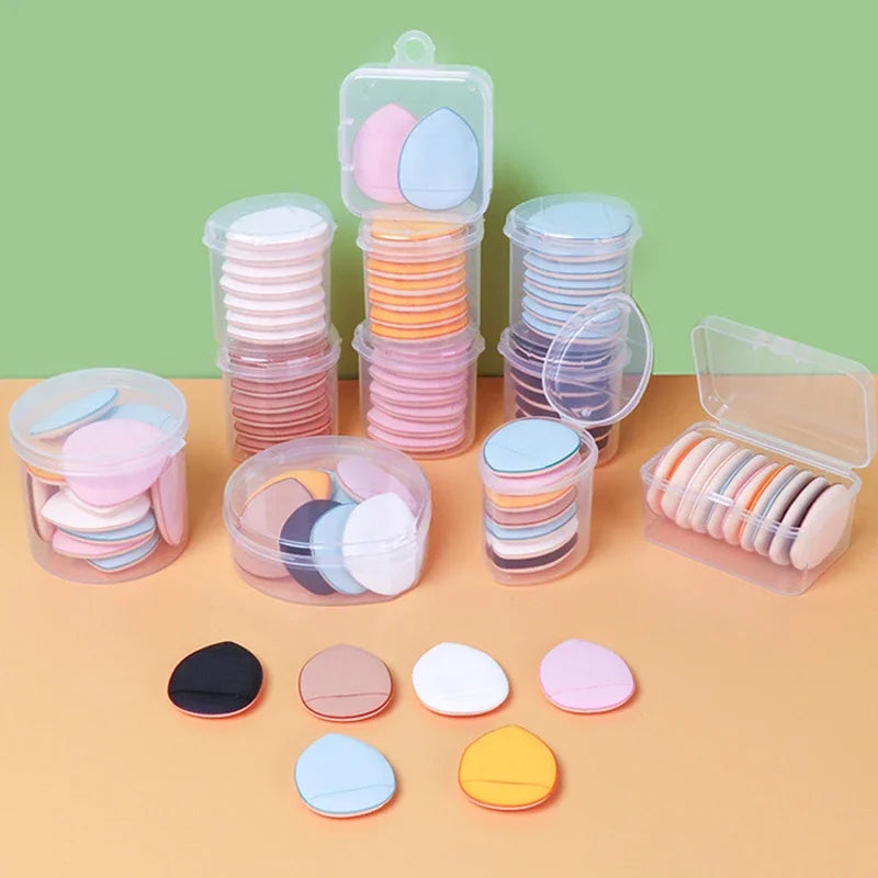 3/10PCS Mini Cosmetic Cushion Puffs – Professional Finger Puffs for Foundation & Concealer Makeup