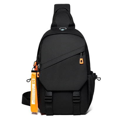 Waterproof Nylon Crossbody Bag for Men – Compact Chest Sling Shoulder Backpack for Travel & Outdoor Hiking