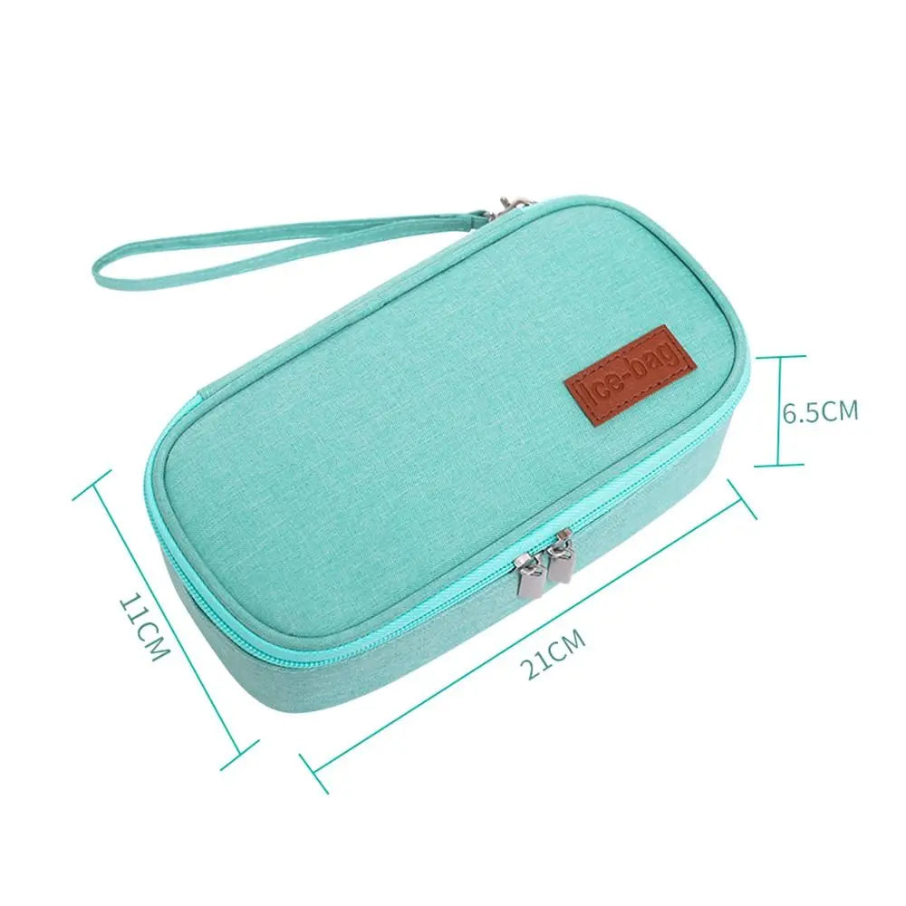 Portable Insulin Cooling Bag – Waterproof Oxford Pill Protector & Medical Cooler for Diabetes