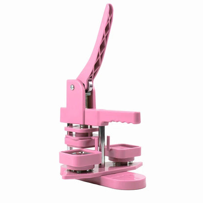 50x50mm Square Badge Press Machine - Rotating Manual for Refrigerator Magnets, Business Gifts, Home & Office Use