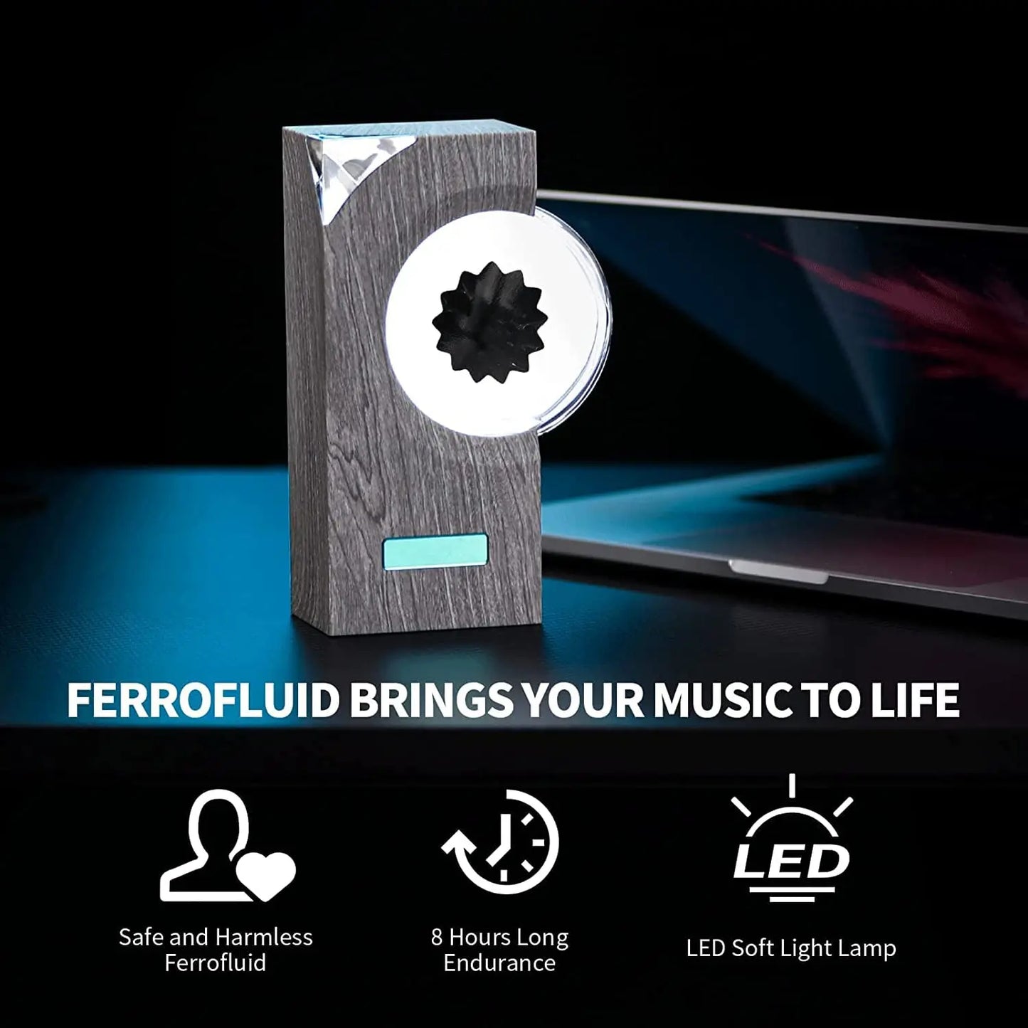 Dancing Ferrofluid Music Rhythm Lamp - Magnetic Fluid Bluetooth Speaker and Sound Partner