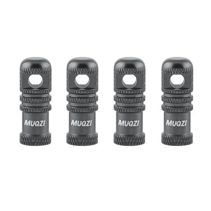 MUQZI 2/4PCS Presta Valve Caps with Core Remover — MTB Tubeless Tire Valve Stem Accessories
