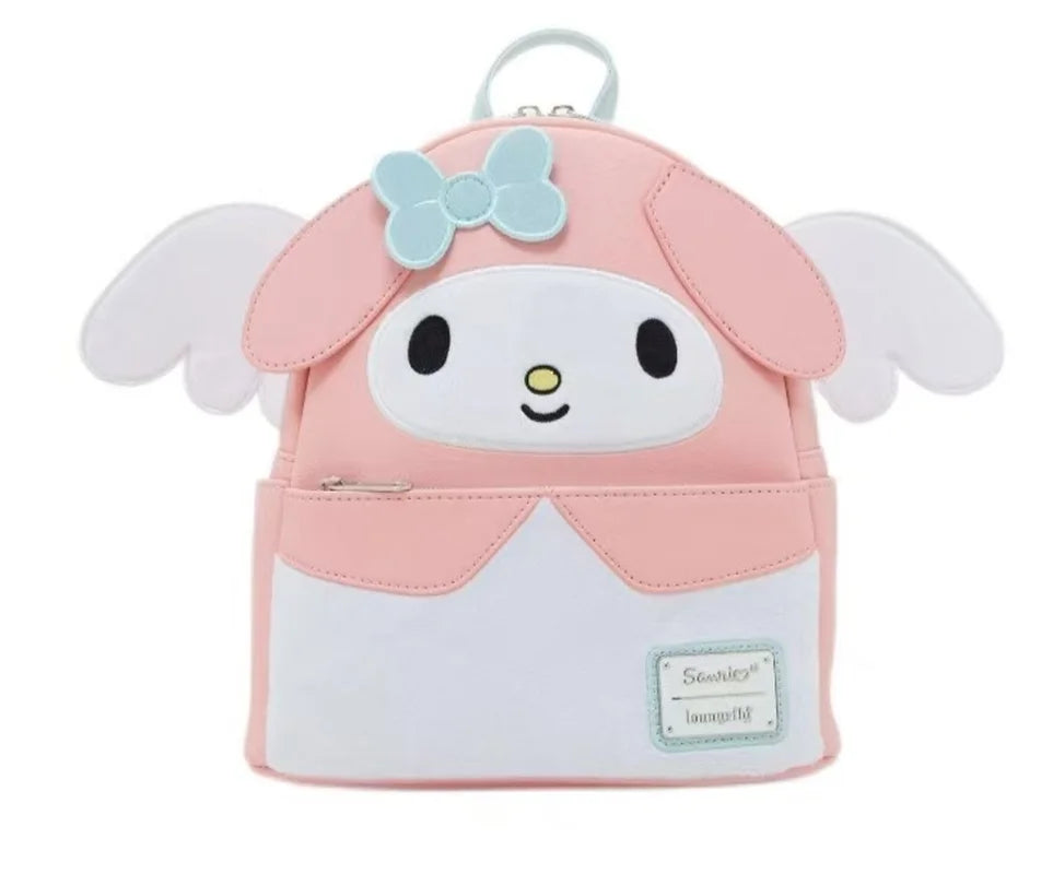 Pink Faux Leather Mini Backpack - Lightweight Women's Casual Travel & Outdoor Small Daypack