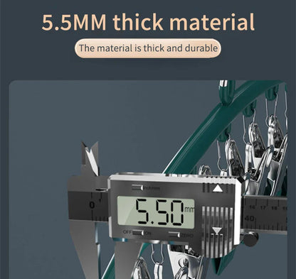 10-Pack Stainless Steel Sock Clips – Windproof Non-Slip Clothes Rack for Drying Socks, Underwear, Towels, and Laundry