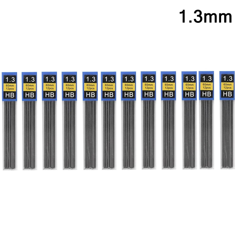 Mechanical Pencil Lead Refill Set 0.3–2.0mm HB – Multi-Size Press Automatic Pencil Leads for Drawing, Painting & Student Stationery