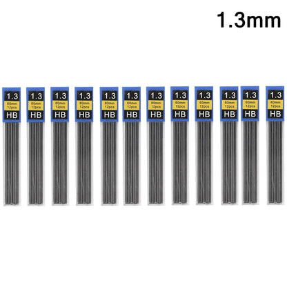 Mechanical Pencil Lead Refill Set 0.3–2.0mm HB – Multi-Size Press Automatic Pencil Leads for Drawing, Painting & Student Stationery