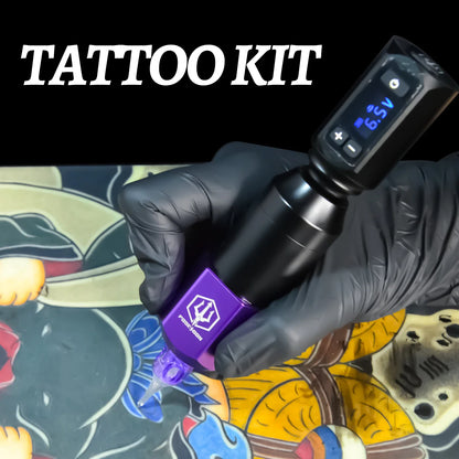 POSEIDON Lightweight Wireless Tattoo Pen Kit – Permanent Makeup Machine with Power Supply & Tattoo Gun Set
