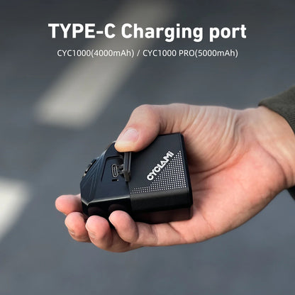 CYCLAMI CYC 1000 Lumen Bike Headlight – Ultra Bright Front Lamp with GoPro Mount & Wireless Remote for MTB & Road