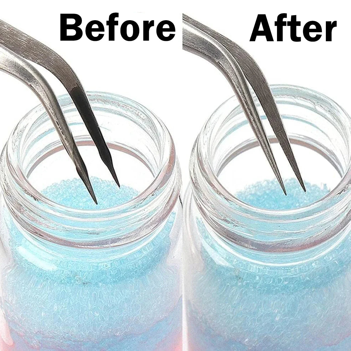 25ml Eyelash Tweezers Cleaner – Extension Tool with Glue Remover Liquid and Sponge Ball for Precise Cleaning