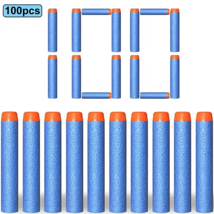 100/50PCS 7.2cm Foam Refill Darts for Nerf N-Strike Elite Blasters – Soft Bullet Toy Gun Accessories for Kids