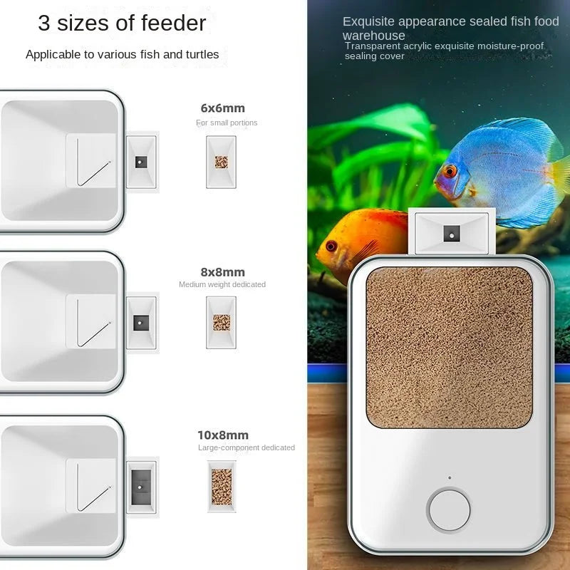 Automatic Aquarium Fish Tank Feeder – WiFi Wireless Smart App & Voice Control with Timing & Remote Feeding