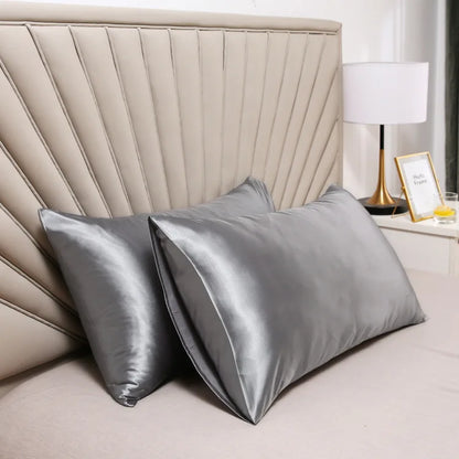 Silk Satin Pillowcase — Hair & Beauty Friendly Pillow Cover, Comfortable Home Decor for Standard/Queen, 1PC
