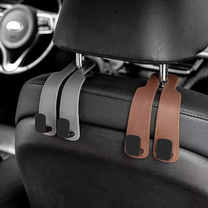 Car Headrest Hooks Hanger – Seat Back Bag Organizer Clips Auto Storage Fastener Hooks