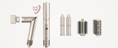 Shark HD430 FlexStyle Hair Dryer & Airwrap – Negative Ion Blow Dryer Brush, Multi-Styler with Auto-Wrap Curlers