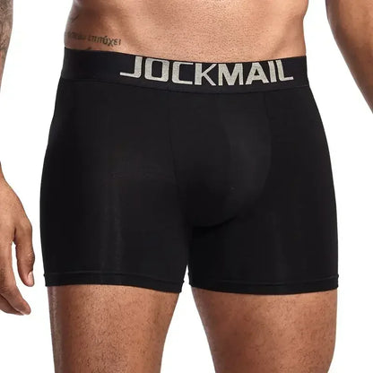 JOCKMAIL Men’s Butt Lifter Underwear with Removable Pads, Sexy Push-Up Boxer Shorts, Hip Enhancing Trunk Shapewear Panties for Men