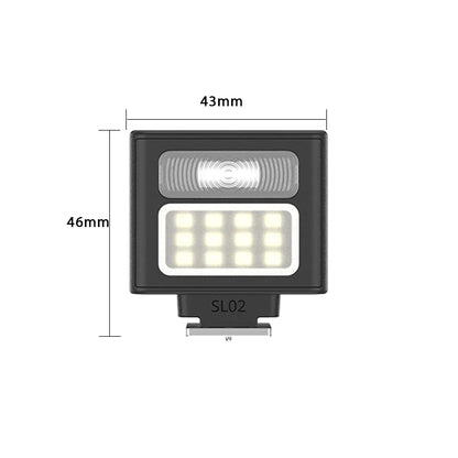 Ulanzi SL01/SL02 Mini Camera Flash – GN8 6500K SpeedLite for Canon, Sony, Nikon, Fuji DSLR, Vlog & Outdoor Photography