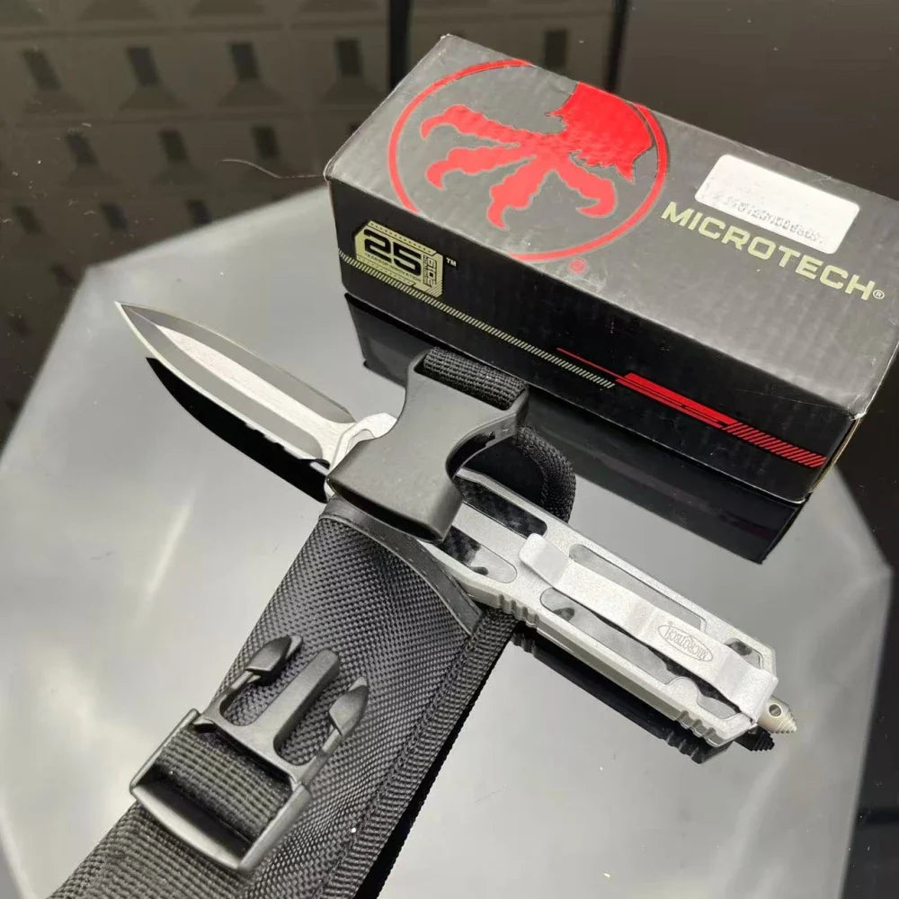 High-End Pocket Folding Knife — Zinc Alloy & Carbon Fiber Handle, Durable 440C Steel EDC for Outdoor Camping