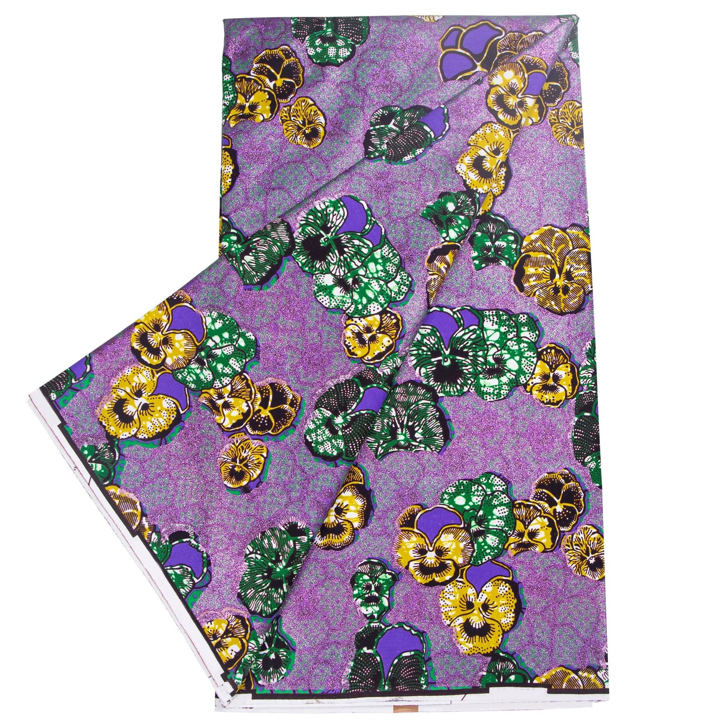 100% Cotton African Ankara Wax Fabric - 6 Yards Party Dress Sewing & Craft Print