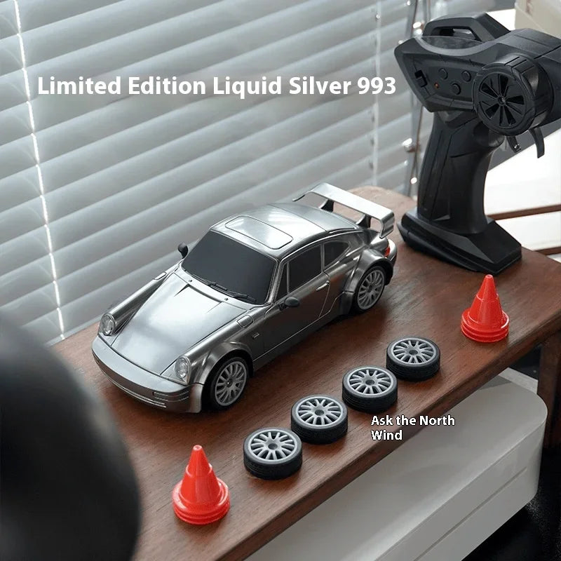 New 1:24 High-Speed RC Drift Car — 20KM/H 4WD Remote Control Racing Vehicle with Replaceable Tires, Competition Toy for Kids