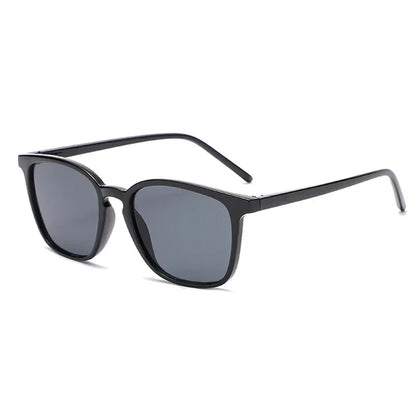 2025 Fashion Square Sunglasses — Retro Designer Cat Eye Shades for Women, Vintage Black UV Protection