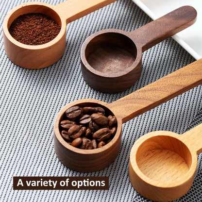 Wooden Measuring Spoon – Coffee Bean, Tea, Sugar & Spice Scoop, Kitchen Measuring Tool & Coffee Accessory