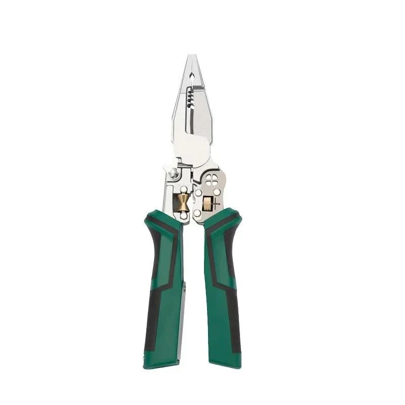 9-in-1 Multifunction Wire Stripping Pliers with Voltage Tester – Electrical Wire Stripper, Cutter & Crimper Tool for Maintenance & Repair