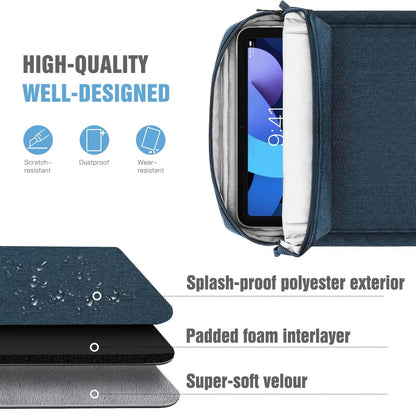 Tablet Sleeve Bag for iPad Pro, Air, and Generation Models: 12.9", 11", 10.9", 10.2" - Protective Pouch for 2021/2022 Tablets