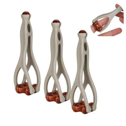 Multifunctional Wooden Finger Massager Roller – Portable Hand Stress Relief Tool for Carpal Tunnel, Pain & Fatigue Relief Massage Device