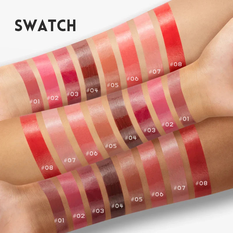 Watery Mirror Lipstick – White, Moisturizing Lip Gloss with Water-Light Shine, Non-Sticky Formula