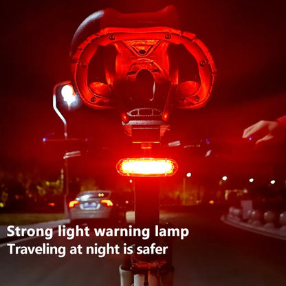 USB Rechargeable Bicycle Taillight – MTB Red LED Rear Cycling Warning Light for Mountain Bike Safety Lamp