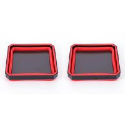 5-Inch Collapsible Magnetic Screw Tray - Silicone Tool Parts Storage Bowl for Plumbers, Carpenters & Mechanics